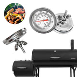 HULIANFU Stainless Steel BBQ Smoker Grill Temperature Gauge Barbecue Thermometer Cooking Food Probe Grill Oven Home Kitchen Accessories