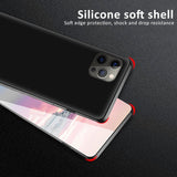 HULIANFU Plain Phone Case for iphone 13 Pro Max 13pro Case For iphone se  13pro Max Cover Black Matte Silicone Case for iPhone 12 11