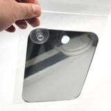 HULIANFU Unbreakable Portable Traveling Mirror Anti Fog Shower Mirror Bathroom Fogless Free Mirror Washroom For Man Shaving Mirror Travel