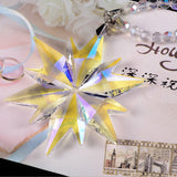 HULIANFU Sparkly Crystal Ornaments Pendant Sun Catcher Car For chandelier part FengShui Hanging Crystal Crafts Gifts,Car & Home Decora