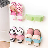HULIANFU wall-mounted shoe rack Shoes Hanger home storage three-dimensional wall slippers shelf high heels sports shoes storage rack