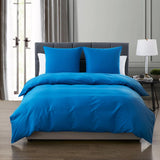 HULIANFU Modern 55% Linen 45% Cotton Bedding Sets Solid Color Bed Set Duvet Cover French Shams Simplicity Bedclothes For Home Sing/Queen