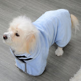 HULIANFU Wearable Dog Bathrobe Towels Super Absorbent Dog Bath Towel Coral Fleece Drying Robes Moisture Absorbing For Dog And Cat