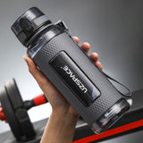 HULIANFU UZSPACE Sport Water Bottles BPA Free Portable Gym Anti-fall Leak-proof Large Capacity Fitness Kettle Tritan Plastic Drink Bottle