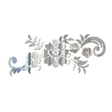 HULIANFU New Flowers Leaf Wall Sticker DIY Stickers Mirror Stickers Decal  For Living Room Bedroom Bathroom Nordic Decor Vanity Small Mir