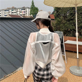 Hulianfu Jackets Women Cropped Thin Summer Zipper Pure Color Cool Simple Outwear Sun Protection Outdoor Fashion Ladies Leisure Popular