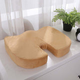 HULIANFU Orthopedic Booster Seat Cushion Memory Foam Chair Massage Pad Office Back-rest Pad Driver Pilot Headrest