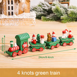 HULIANFU Merry Christmas Wooden Train Ornament Christmas Decoration For Home Santa Claus Gift Natal Navidad Noel  New Year Xmas Decor