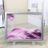 HULIANFU Moving Sand Art Picture Round Glass 3D Deep Sea Sandscape In Motion Display Flowing Sand Frame Sand Painting