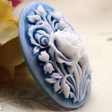 HULIANFU New Rosettes Soap Silicone Mold Cake Decoration Chocolate Baking Mold Tool Romantic Aromatherapy Soap SQ0063