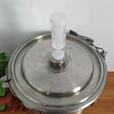 HULIANFU One-Way Air Lock Brewing Barrel Exhaust Valve Fermentation Wine Beer Making Water Sealed Check Valve Three-Piece Airlock
