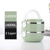HULIANFU Multi-Layer Stainless Steel  Lunch Box Food Portable Thermal  Lunchbox Picnic Office Kids  Workers School Japanese Bento