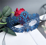 HULIANFU Lace Mask Female Half Face Black Eye Mask White Halloween Mask Party Masquerade Child Mask