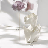 HULIANFU Vase Home Decor Room Decoration Ceramic Vases Desktop Art Sculpture Flower Arrangement Wedding Decoration Flower Pot Furnishings
