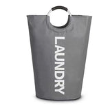 HULIANFU Large Laundry Basket ,Waterproof Laundry Hamper, Laundry Bag with Padded Handles, Folding Washing Bin,Collapsible Laundry Basket