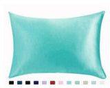 HULIANFU Pure Emulation Silk Satin Pillowcase Comfortable Pillow Cover Pillowcase For Bed Throw Single Pillow Covers