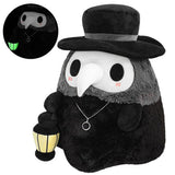 HULIANFU Luminous Couple Cartoon Animal Plague Doctor Beak Stuffed Plush Toy Valentine  Day Beak Doctor Party Prom Props Plush Toy Gifts