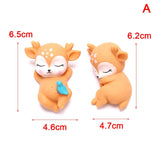HULIANFU Sika Deer Baking Cake Topper Decoration Miniatures Fairy Garden Ornament Craft