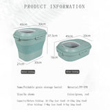 HULIANFU Pet Dog Food Storage Container 23L Dry Cat Food Box Bag Moisture Proof Seal Airtight with Measuring Cup Kitten Litter Products