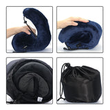 HULIANFU U Shaped Memory Foam Neck Pillows Soft Travel Pillow Massage Neck Pillow Sleeping Airplane Pillow Cervical Healthcare Bedding