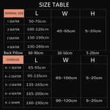 HULIANFU Waterproof 1/2/3/4 Seaters Cushion Sofa Seat Cover Anti-dust Tight Wrap Protector Jacquard Plush Fibre for Living room