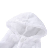 HULIANFU Soft Quick Drying Pet Pajama With Hood Thickened Luxury Soft Cotton Hooded Bathrobe Super Absorbent Dog Bath Towel Pet Nightwear