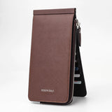 HULIANFU Multifunctional Long Wallet Card package Natural Resin Material Electroplated Metal Zipper High Quality Waterproof Wallet