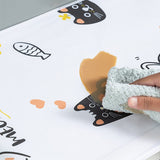 HULIANFU Peva Dustproof Microwave Oven Covers Printed Dust Oil Proofing Covers With Double Pockets Storage Bag Kitchen Accessories