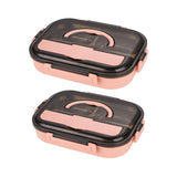 HULIANFU Stainless Steel Lunch Box For Kids Food Storage Insulated Lunch Container Japanese Snack Box Breakfast Bento Box With Soup Cup