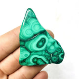 HULIANFU Natural Rock Zambian Malachite Rough Stone Specimen Home Spirit Decoration Life Crystal Gift Anti-decay and Negative Energy