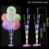 HULIANFU Table Balloon Arch Set Ballon Column Stand for Wedding Birthday Party Decorations Kids Balloons Accessories Christmas Decor ball