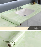 HULIANFU Kitchen Oil-proof Transparent Film Thick Self Adhesive Waterproof Countertop Furniture Marble Wallpaper Bathroom Decor Stickers