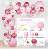 HULIANFU Macaron Pink Balloon Garland Arch Kit Wedding Birthday Party Decoration Kids Globos Gold Confetti Latex Ballon Baby Shower Girl