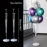 HULIANFU Table Balloon Arch Set Ballon Column Stand for Wedding Birthday Party Decorations Kids Balloons Accessories Christmas Decor ball