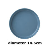 HULIANFU Kitchen Plastic Plates Wheat Straw Food Sauce Dish Taste Board Snack Fruit Plates Round Household Dishes Modern Dinner Plates
