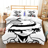 HULIANFU ONE Piece Japan Anime Game Summer Bed Pillowcases Quilt Duvet Cover Set Single Queen King 3D Photo Bedding Set