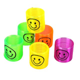 HULIANFU Rainbow Magic Spring, 10Pcs Colorful Rainbow Neon Plastic Spring Toys, Party Supplies Boys Girls Easter, Halloween Gift Toys