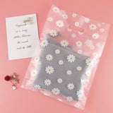HULIANFU Small Plastic Bag for Jewelry/Earrings/Scarf/Socks Little Daisy Wedding Gift Bags Mini Packaging Bags for Business 25pcs/lot