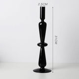 HULIANFU Nordic Glass candle holders romantic Dinner home decoration candlestick for birthday wending candle holder wax portavelas decor