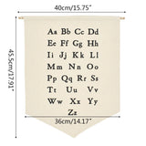 HULIANFU Nordic Hanging Canvas Pennant Kids Room Wall Banner Home Decoration Ornaments J0PC