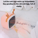 HULIANFU Portable Mini Heaters for Home Cute Electric Heaters Hot Fan Heater Plug in Winter Warmer Overheat Protection Small Warmer Mute