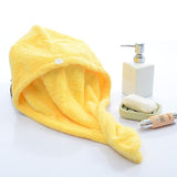 HULIANFU Women Hair Drying Hat Quick-dry Hair Towel Cap Hat Bath Hat Microfiber Solid Towel Cap Super Absorption Turban Hair Dry Cap