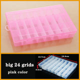 HULIANFU Plastic box Container Screw Holder Case Practical Compartment Jewelry Earring Display case plastic Organizer beads storage boxes