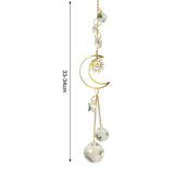 HULIANFU New Indian Style Dreamcatcher Moon Handmade Wind Chimes Wall Ornament Girls Room Decoration Feather Dream Catcher