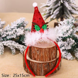 HULIANFU 2023 Christmas Headband Santa Tree Elk Antlers Hair Accessories for Girls Headwear Reindeer Ornaments Elk Ears Christmas Decorations