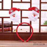 HULIANFU 2023 Christmas Headbands for Children Santa Elk Antlers Baby Headband Kids Diadem Elf Ears Horns Noel Navidad 2023 Hair Accessories