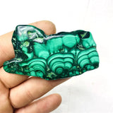 HULIANFU Natural Rock Zambian Malachite Rough Stone Specimen Home Spirit Decoration Life Crystal Gift Anti-decay and Negative Energy