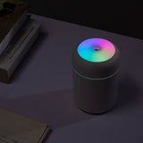 HULIANFU Portable 300ml Humidifier USB Ultrasonic Dazzle Cup Aroma Diffuser Cool Mist Maker Air Humidifier Purifier with Romantic Light