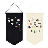 HULIANFU Nordic Blank Cotton Brooch Pin Badge Holder Hanging Wall Display Banner Flag Collection Kids Home Room Decoration Drop Shipping