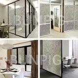 HULIANFU Multi-size High-end Matte Window Film Stained Glass Film Frosted Privacy UV Protection Window Sticker for Home Vinyl for Glass